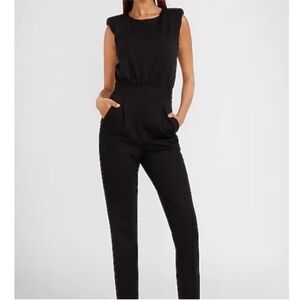 Express Black Sleeveless Jumpsuit